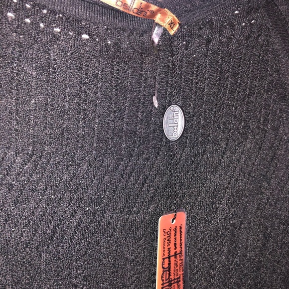 NWT Belladini Dark Gray Light Sweater Size XL - Picture 2 of 3